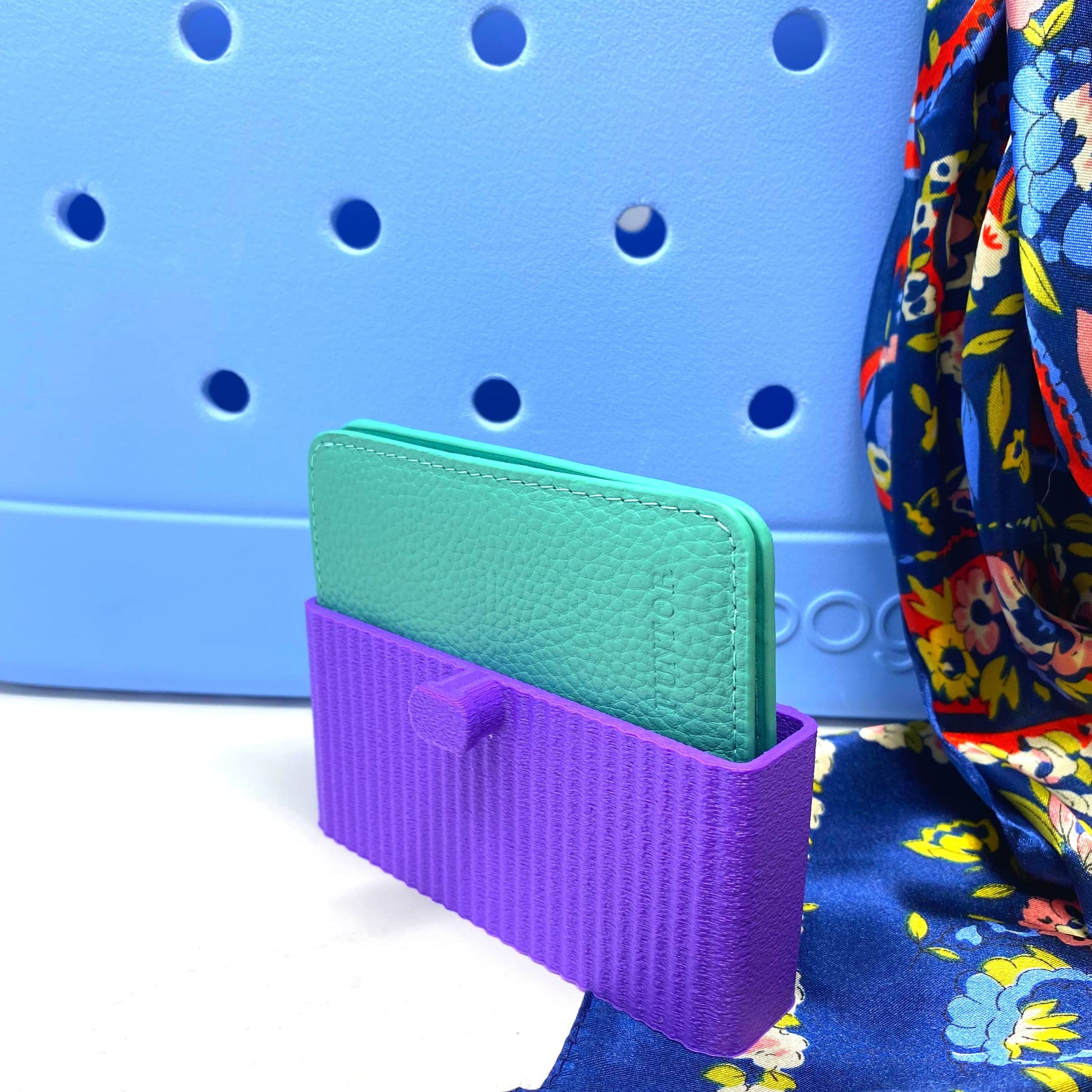 Boglets PREMIUM - Wallet Holder Accessories - Premium Collection - Compatible with Bogg Bag, Simply Southern & other Tote Bags - Decorative Accessories & Organizers - Made in USA - Purple