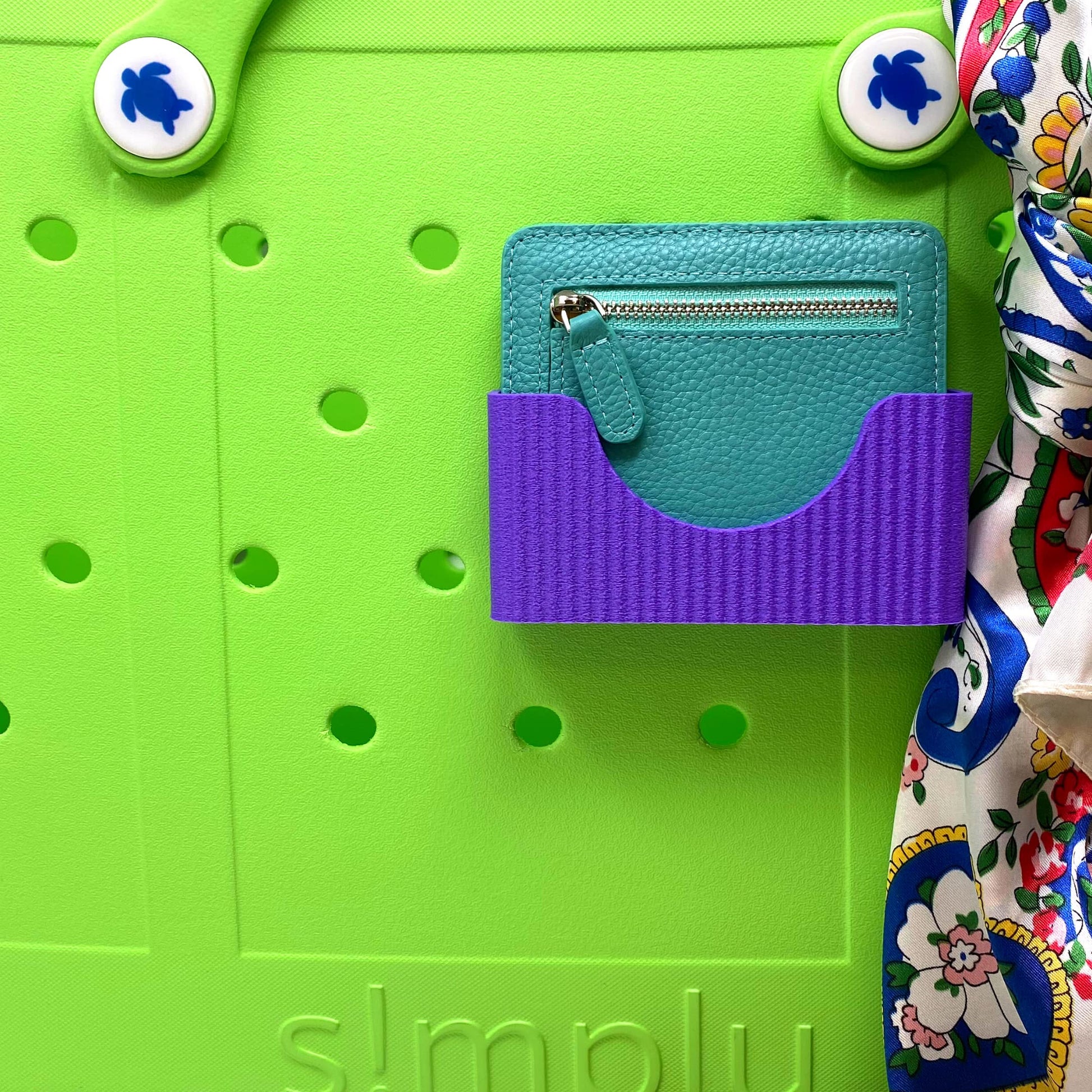 Boglets PREMIUM - Wallet Holder Accessories - Premium Collection - Compatible with Bogg Bag, Simply Southern & other Tote Bags - Decorative Accessories & Organizers - Made in USA - Purple