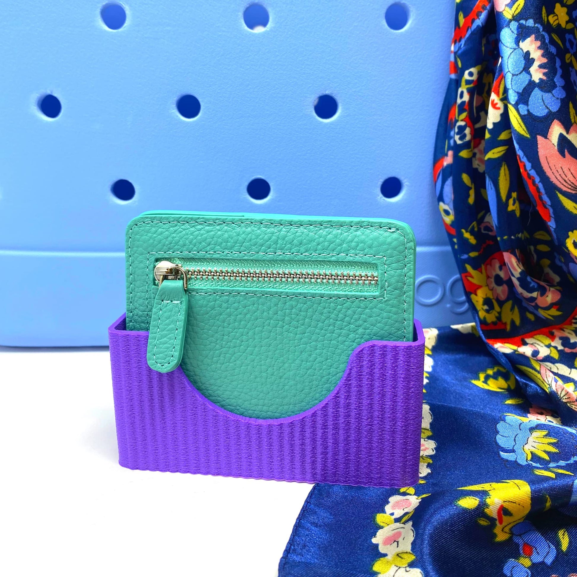 Boglets PREMIUM - Wallet Holder Accessories - Premium Collection - Compatible with Bogg Bag, Simply Southern & other Tote Bags - Decorative Accessories & Organizers - Made in USA - Purple