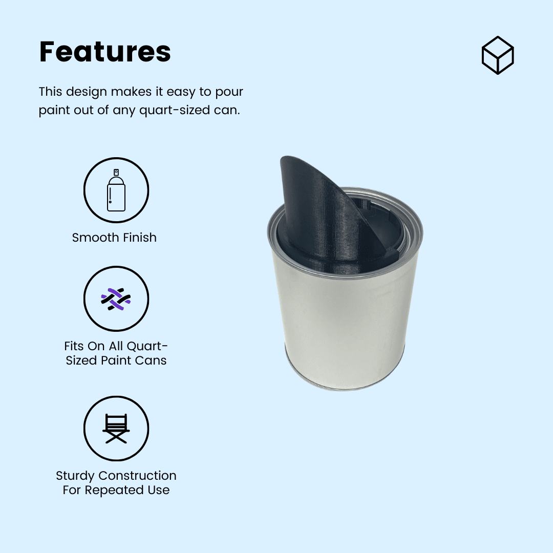 Quart Paint Can Pourer Fits QuartSized Paint Cans Chatelet