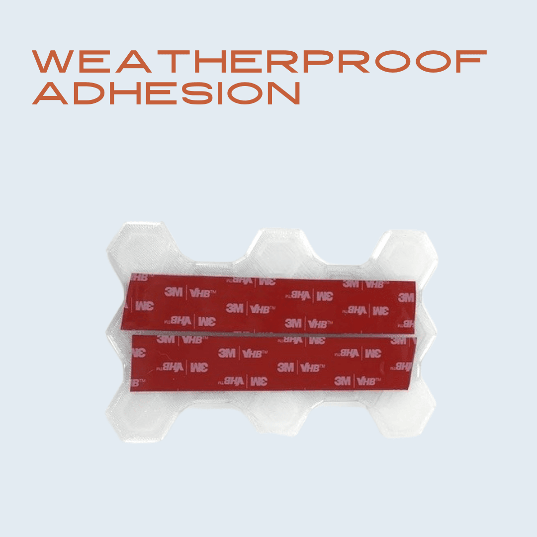 Clear Snowboard Stomp Pad - Hexagon Pattern - Specialized Stomp Pad Designed for Better Grip & Adhesion to Snowboards