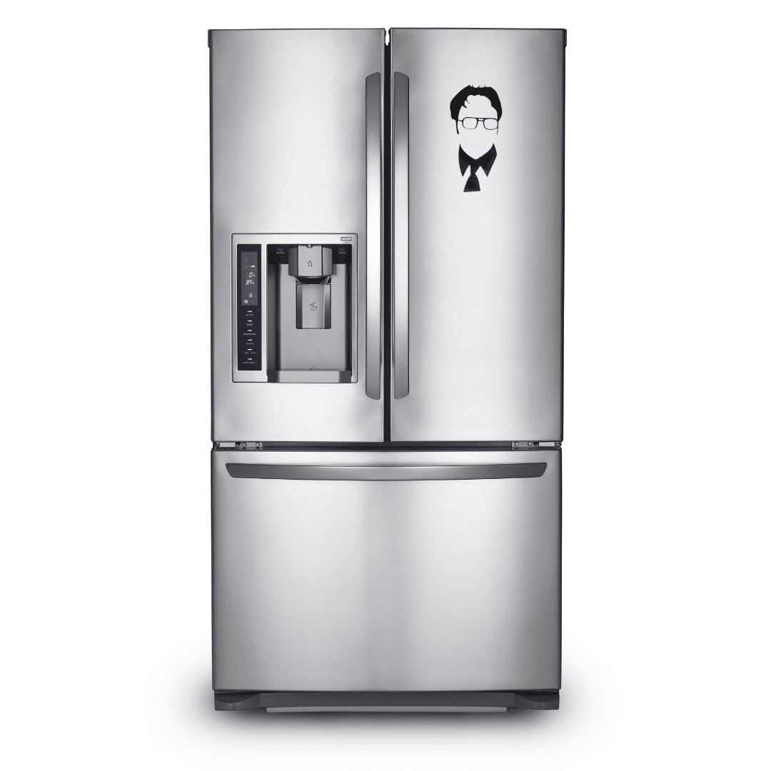 Dwight Schrute Silhouette Decorative Refrigerator Magnet