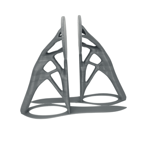 Generative Design Bookends - 6" Tall x 4" Wide Ultra Futuristic Bookends